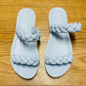 COCONUT By Matisse Blue Braided Sandals
